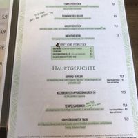 Speisekarte Frühstück und Hauptgerichte at Katzentempel in Regensburg