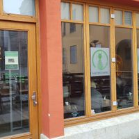 Outside at Katzentempel in Regensburg