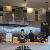 The kitchen and serving area at FLIP in Dublin