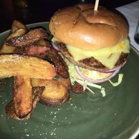 Impossible burger at Death or Glory Bar in Delray Beach