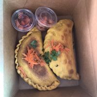 Empanadillas were delicious!! at Gudvibes in Aguadilla
