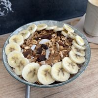 Going NUTS without the chocolate chips but with granola   at The Oat Bar in Prague