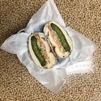 Falafel burger at Sunrise Pita and Grill in Davie