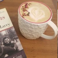 Vanilla Rose Soy Latte at River Road Coffee and Popsicles in Cocoa