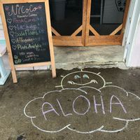 Adorable storefront at Nicoco Hawaiian Gelato in Hilo