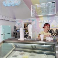Inside  at Nicoco Hawaiian Gelato in Hilo