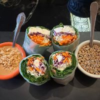 Perfect spring rolls   at Pad Thai Cafe in Soldotna