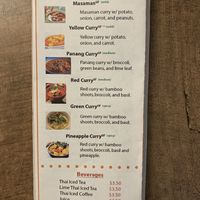 Curries at Pad Thai Cafe in Soldotna