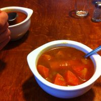 starter - carrot soup (looks simple but was super tasty.. special spices???) at De Klinker in Nijmegen