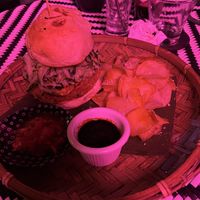 Chicken burger (over-fried patty too crisp)  at The Hungry Tapir in Kuala Lumpur