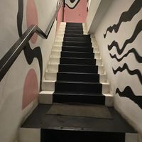 Up the funky stairs    at The Hungry Tapir in Kuala Lumpur