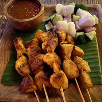 Mushroom satay!  at The Hungry Tapir in Kuala Lumpur