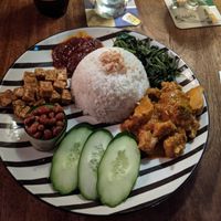 Nasi lemak at The Hungry Tapir in Kuala Lumpur