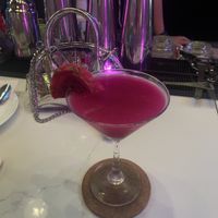 Dragonfruit cocktail  at The Hungry Tapir in Kuala Lumpur