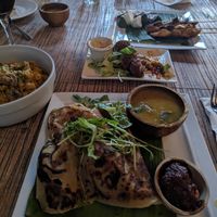 Roti Canai, truffle Mac and No Cheese, arancini at The Hungry Tapir in Kuala Lumpur