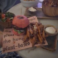 Beetroot burger. at The Hungry Tapir in Kuala Lumpur