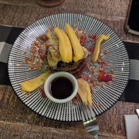 Pancakes with fruit  at The Hungry Tapir in Kuala Lumpur