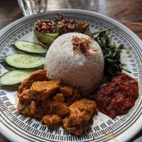 Nasi lemak at The Hungry Tapir in Kuala Lumpur