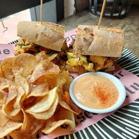 Myanmar Tofu Burger (28,84 RM inc taxes + service) at The Hungry Tapir in Kuala Lumpur