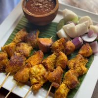 Mushroom satay 🤤  #Veganuary at The Hungry Tapir in Kuala Lumpur
