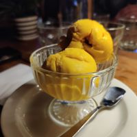 Mango ice cream at The Hungry Tapir in Kuala Lumpur