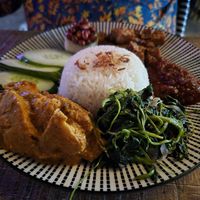 Nasi lemak at The Hungry Tapir in Kuala Lumpur