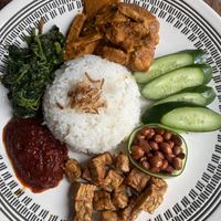 vegan nasi lemak  at The Hungry Tapir in Kuala Lumpur