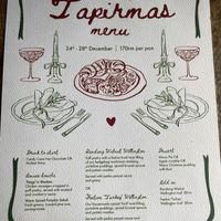 christmas menu  at The Hungry Tapir in Kuala Lumpur