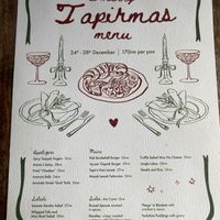 christmas a la carte menu  at The Hungry Tapir in Kuala Lumpur