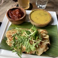 Roti canai  at The Hungry Tapir in Kuala Lumpur