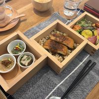 Course Dish: Tofu Kabayaki (unagi style) at Sobe's Cafe in Hanamaki