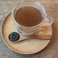 After-meal genmaicha at Sobe's Cafe in Hanamaki