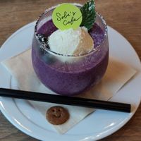 Blueberry smoothie at Sobe's Cafe in Hanamaki