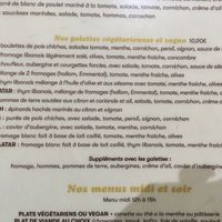 Galettes végétariennes et veganes  at Chez Sofine in Paris