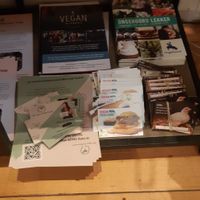 Mandotary vegan propagando at VEGA-LIFE in Amsterdam