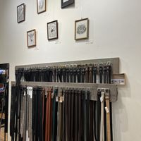 Belts and artwork  at VEGA-LIFE in Amsterdam