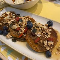 Vegan pancakes  at Brunch Republic in Treviso