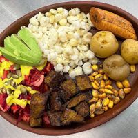 FRITADA
A veganized traditional 
ecuadorian food. at Prana Veggie in Quito