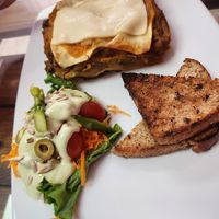 Vegane Lasagne mit Saitan at Prana Veggie in Quito