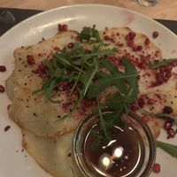 Knolselderij carpaccio  at Sam Sam in Enschede