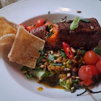 Hasselback zoete aardappel at Sam Sam in Enschede