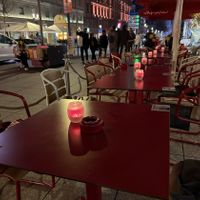 outdoor seating  at Vapiano in Stuttgart