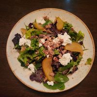 Pear & Goat Cheese Salad at Blind Faith Cafe in Evanston