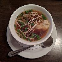 Shiitake mushroom ginger consomme (vegan) at Blind Faith Cafe in Evanston