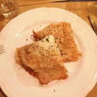 Crêpe with mushroom and tartufo (vegan version) at Osteria VegGente in Marino