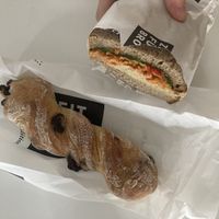 schoko twist & hummus sandwich   at Zeit Für Brot - Berlin Mitte 1 in Berlin