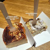 vegan on the left, non-vegan on the right at Zeit Für Brot - Berlin Mitte 1 in Berlin