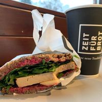 Vegan smoked tofu sandwich  at Zeit Für Brot - Berlin Mitte 1 in Berlin