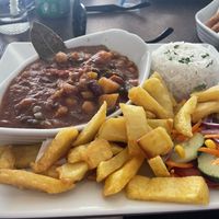 Vegan chilli at Fat Cats Bar in Albufeira