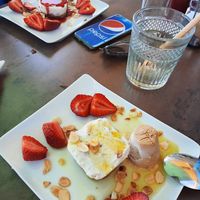Cheesecake  at Fat Cats Bar in Albufeira